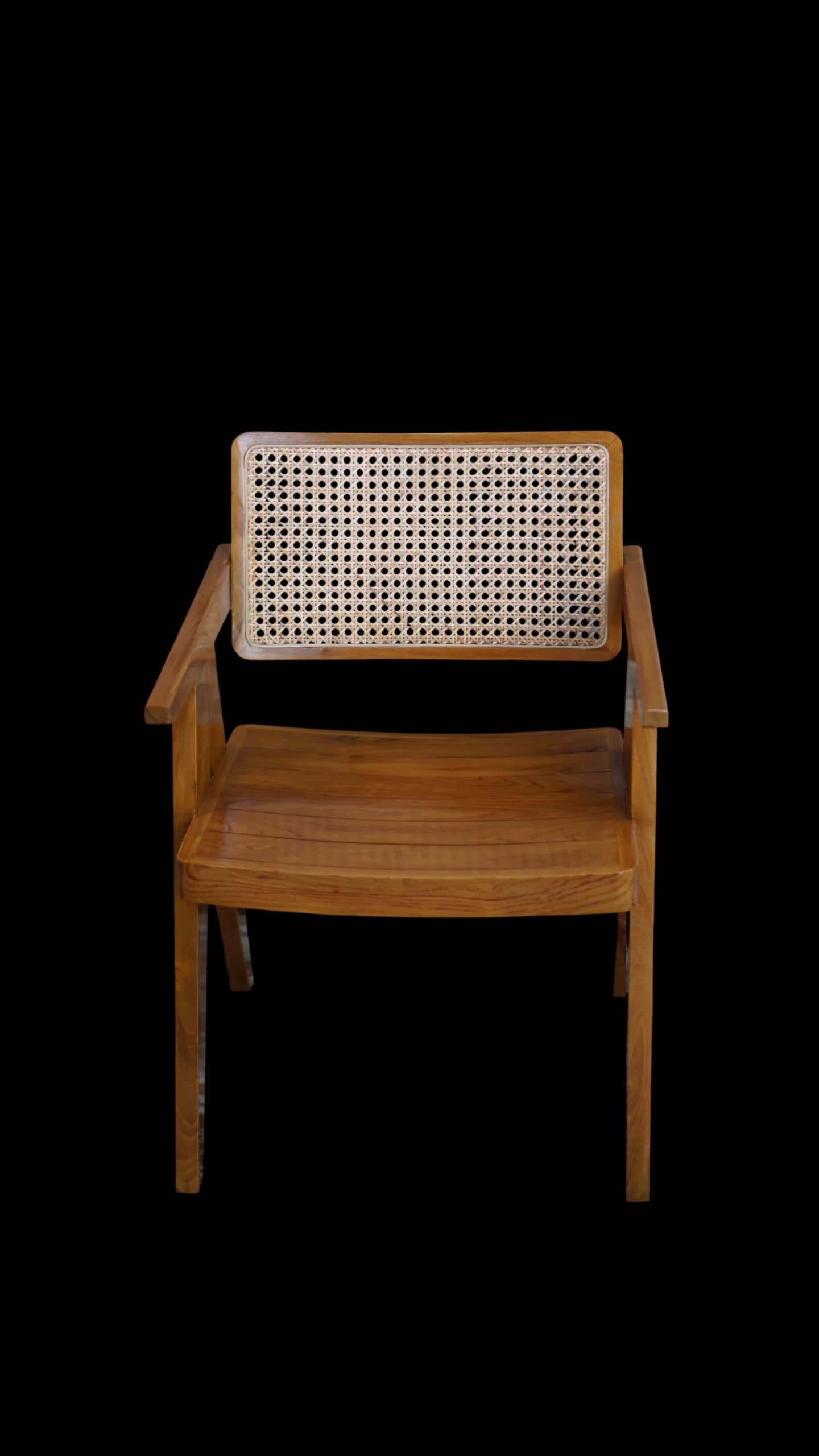 Kursi cafe retro Kursi A Kursi kayu jati kombinasi rotan