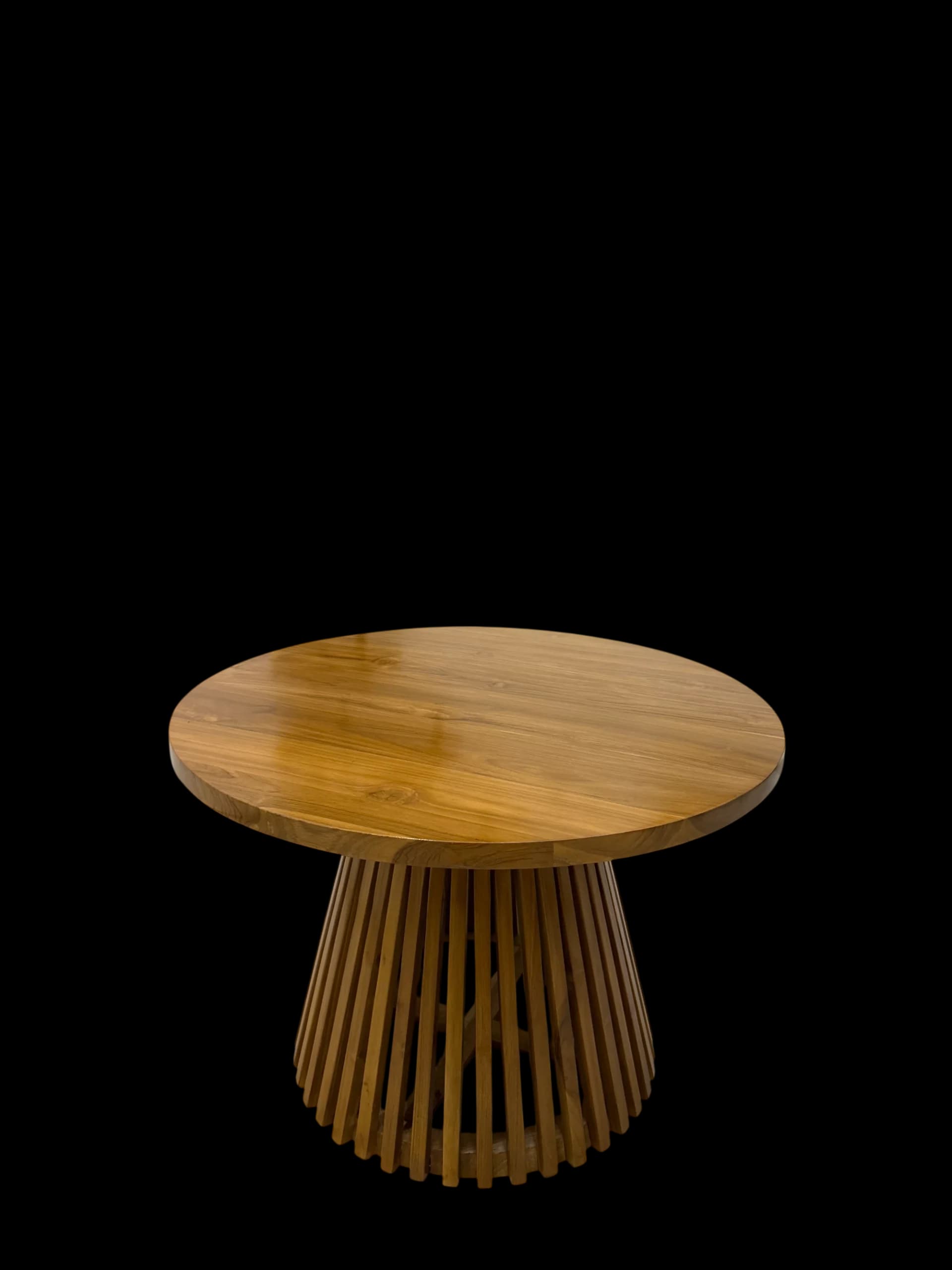 Meja Jamur Kayu Jati minimalis cafe aesthetic kayu jati perhutani Diameter 80