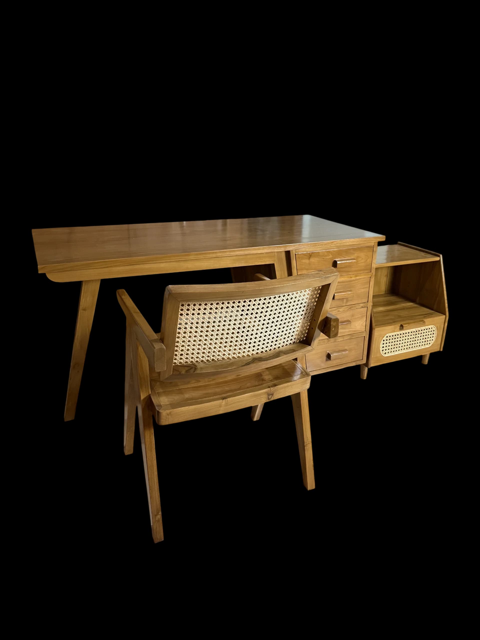 Meja Kantor / Meja Belajar Kayu Jati Perhutani