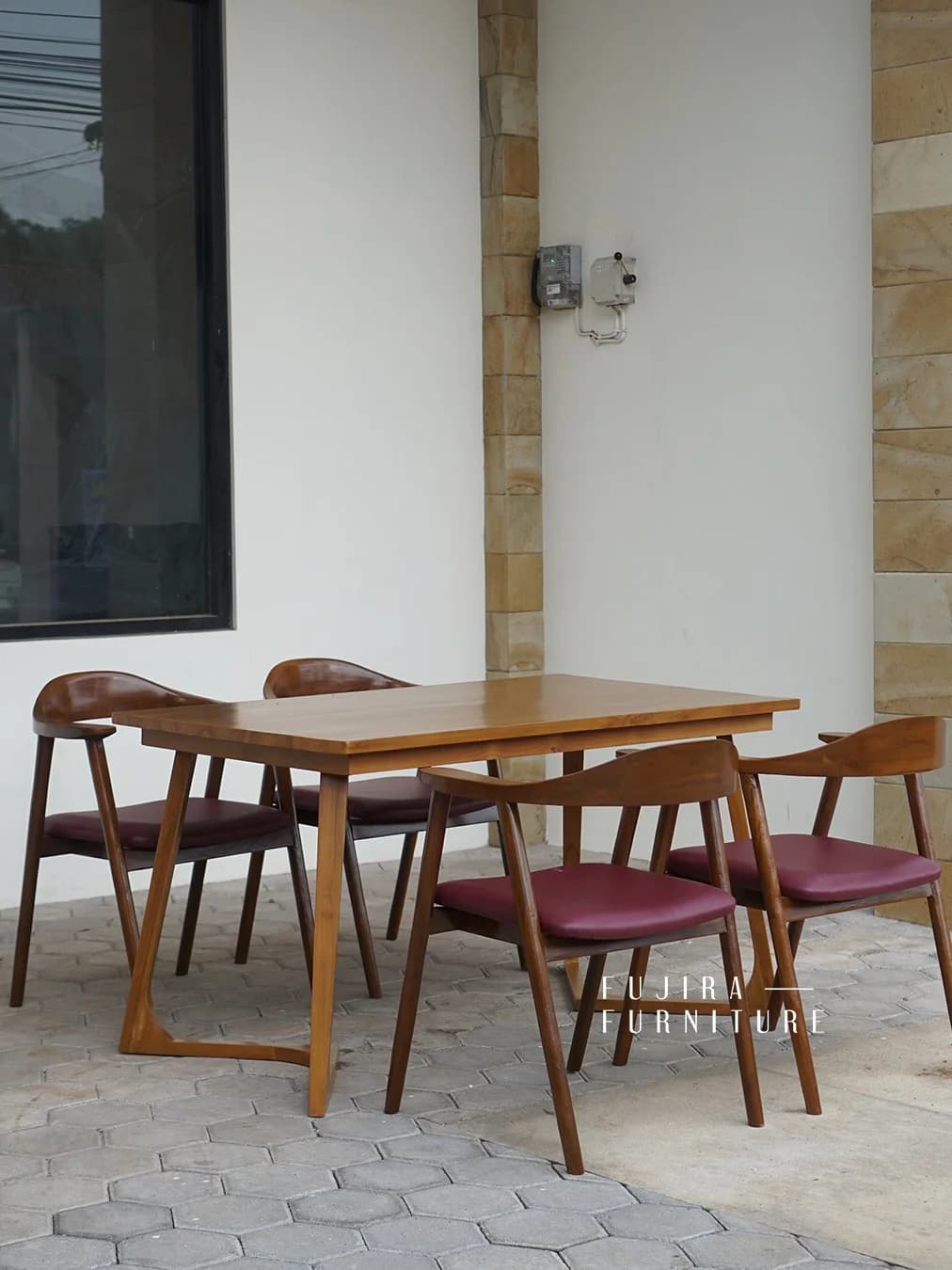Set Meja Makan Selly Kayu Jati